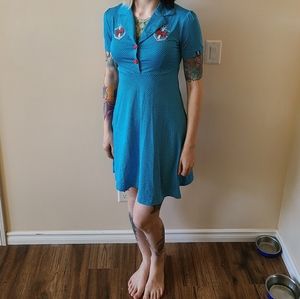Sourpuss Nautical Dress Size Small